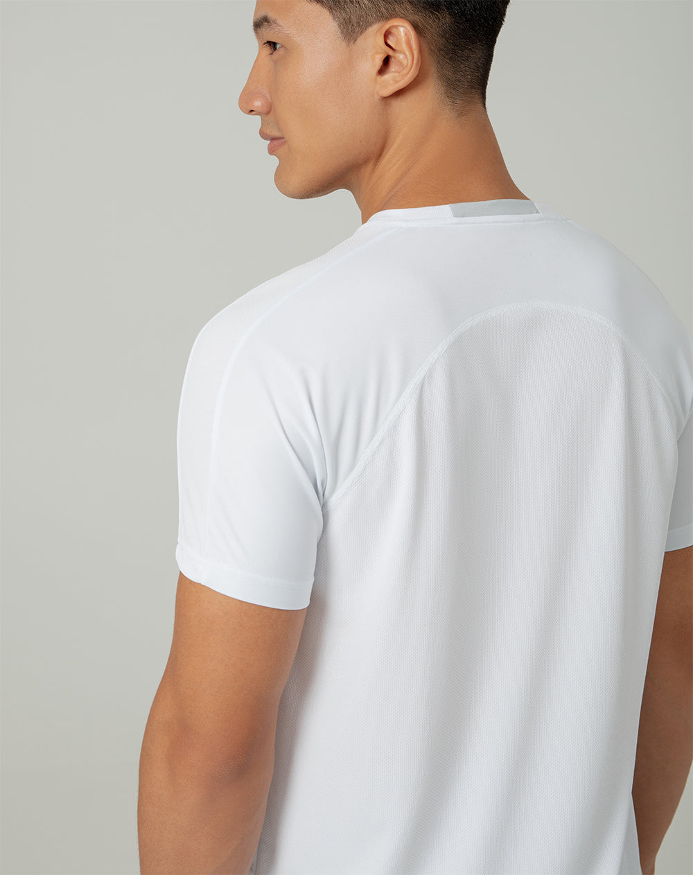 Camiseta deportiva  hombre control humedad blanca