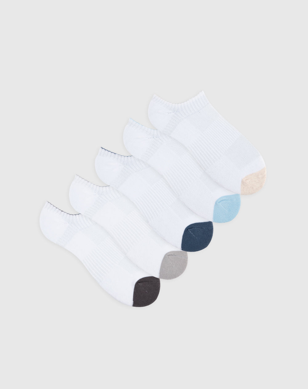 Medias deportivas para mujer tobilleras cortas acolchadas pack x5unds surtidas