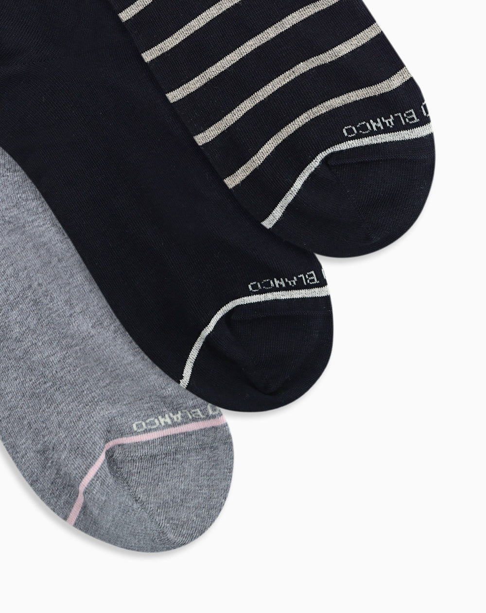 Medias hombre largas casuales pack x3 surtido