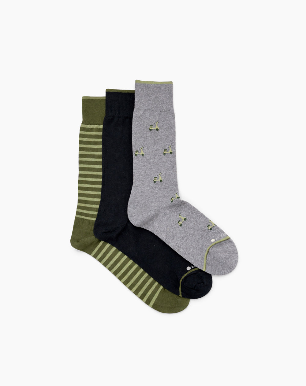 3 pares de medias largas surtido