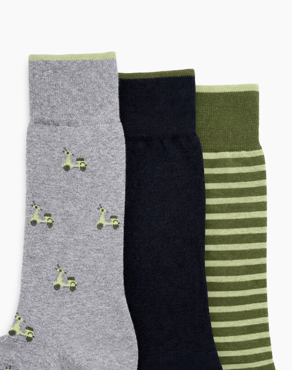 3 pares de medias largas surtido