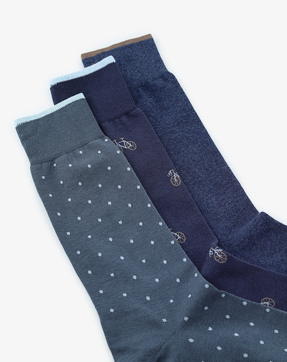 Medias hombre largas casuales pack x3 surtido