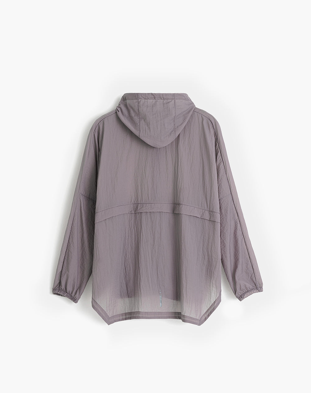 Chaqueta oversized fit con capucha morada