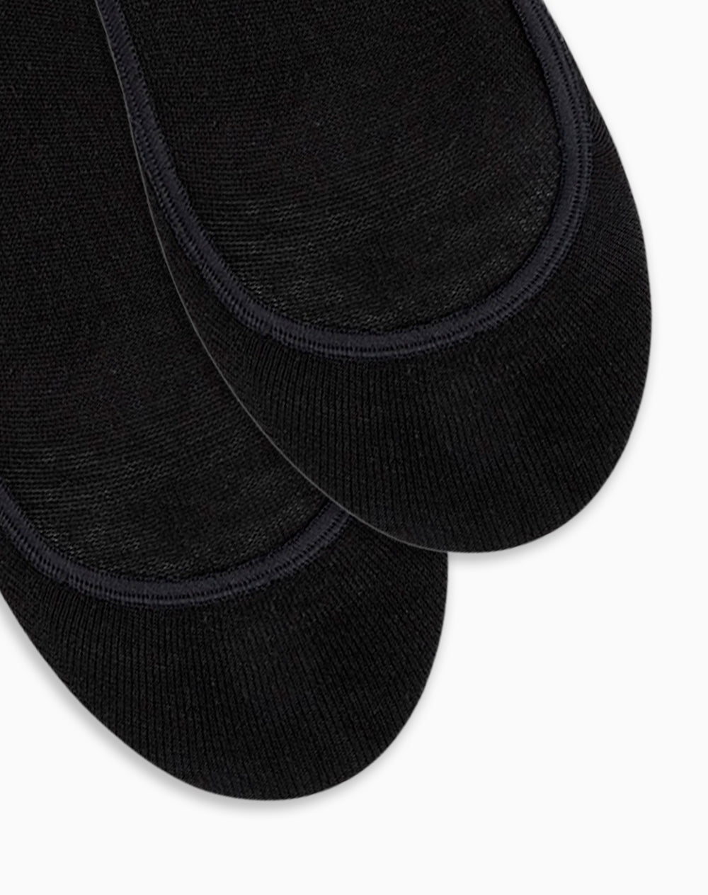 Medias mujer baleta antidelizante en talón pack x2 negro