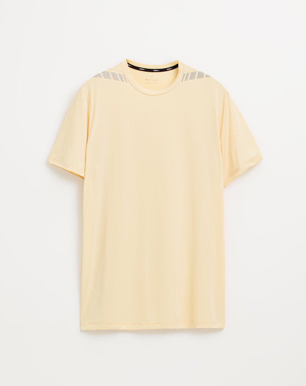 Camiseta deportiva hombre control humedad amarilla