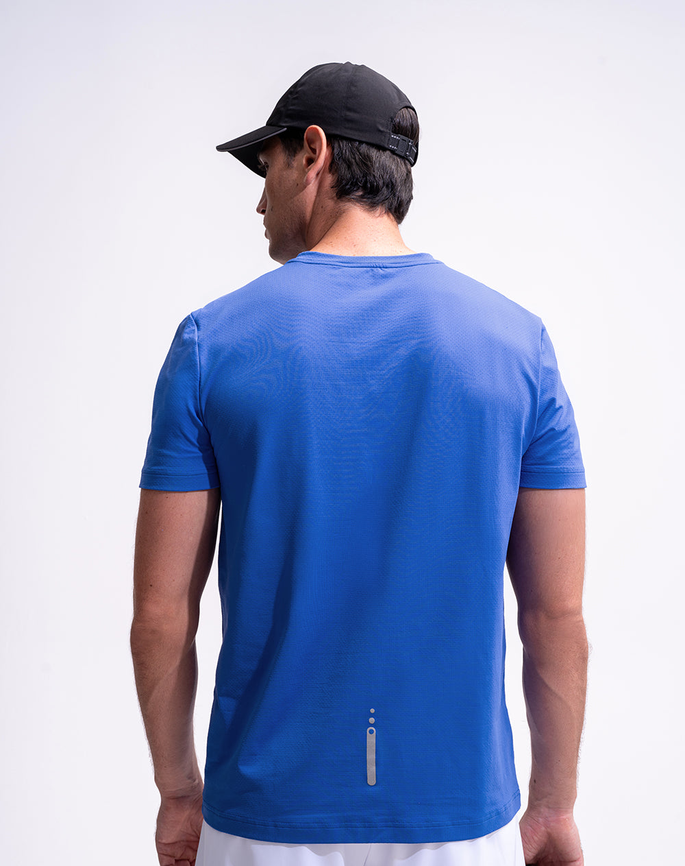 Camiseta deportiva control humedad azul hombre