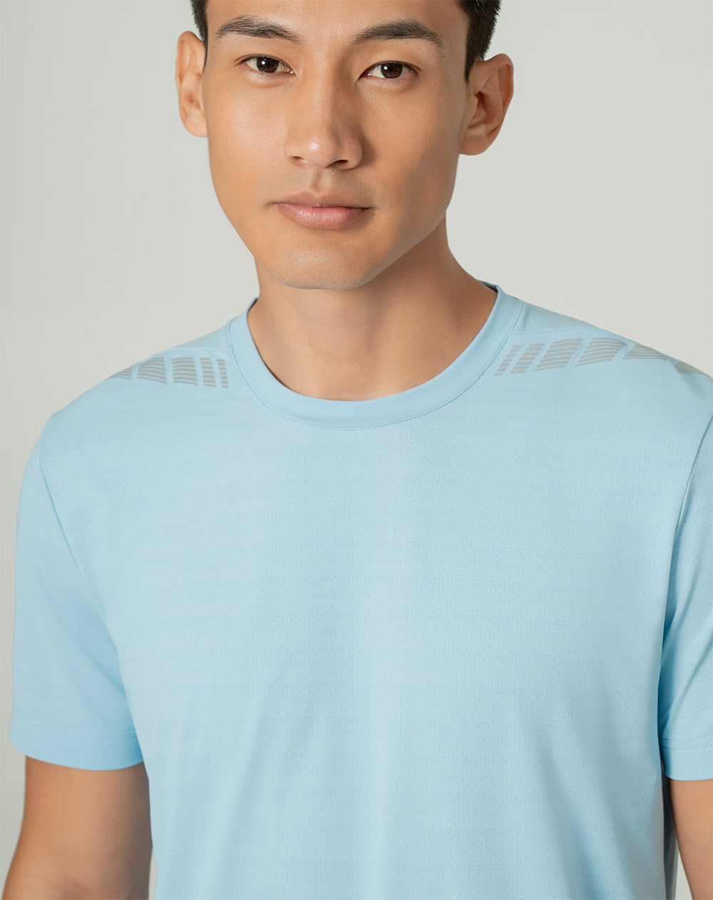 Camiseta deportiva  hombre control humedad azul