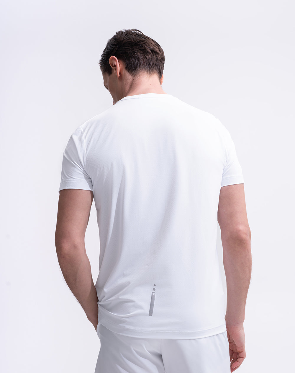 Camiseta deportiva control humedad blanca hombre