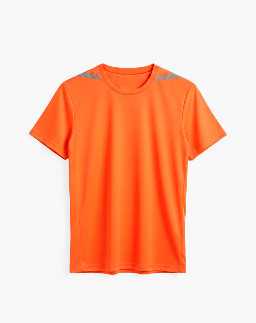 Camiseta deportiva control humedad naranja hombre