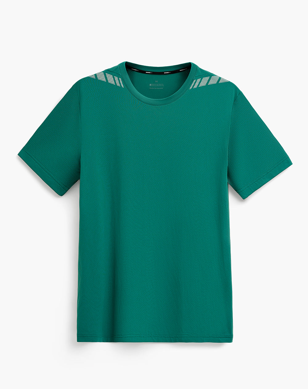 Camiseta deportiva control humedad verde hombre