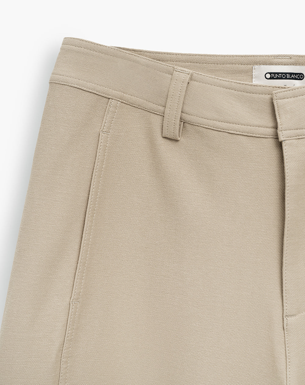 Pantalón wide leg tiro alto habano mujer