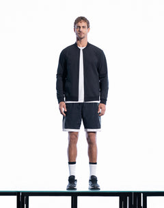 Chaqueta tipo bomber negra para hombre