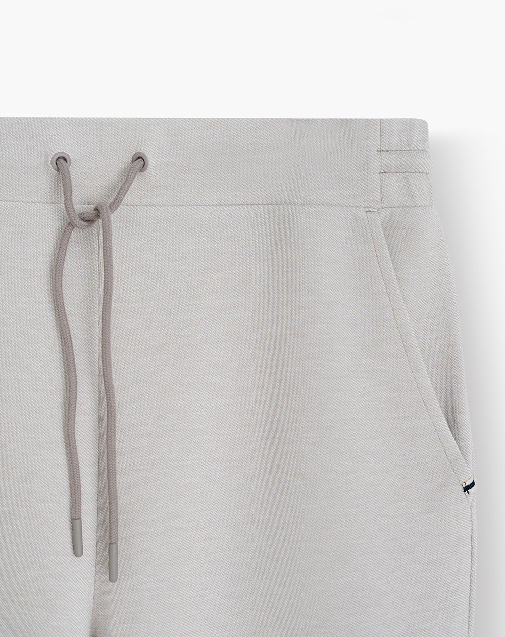 Jogger regular fit tiro medio taupe
