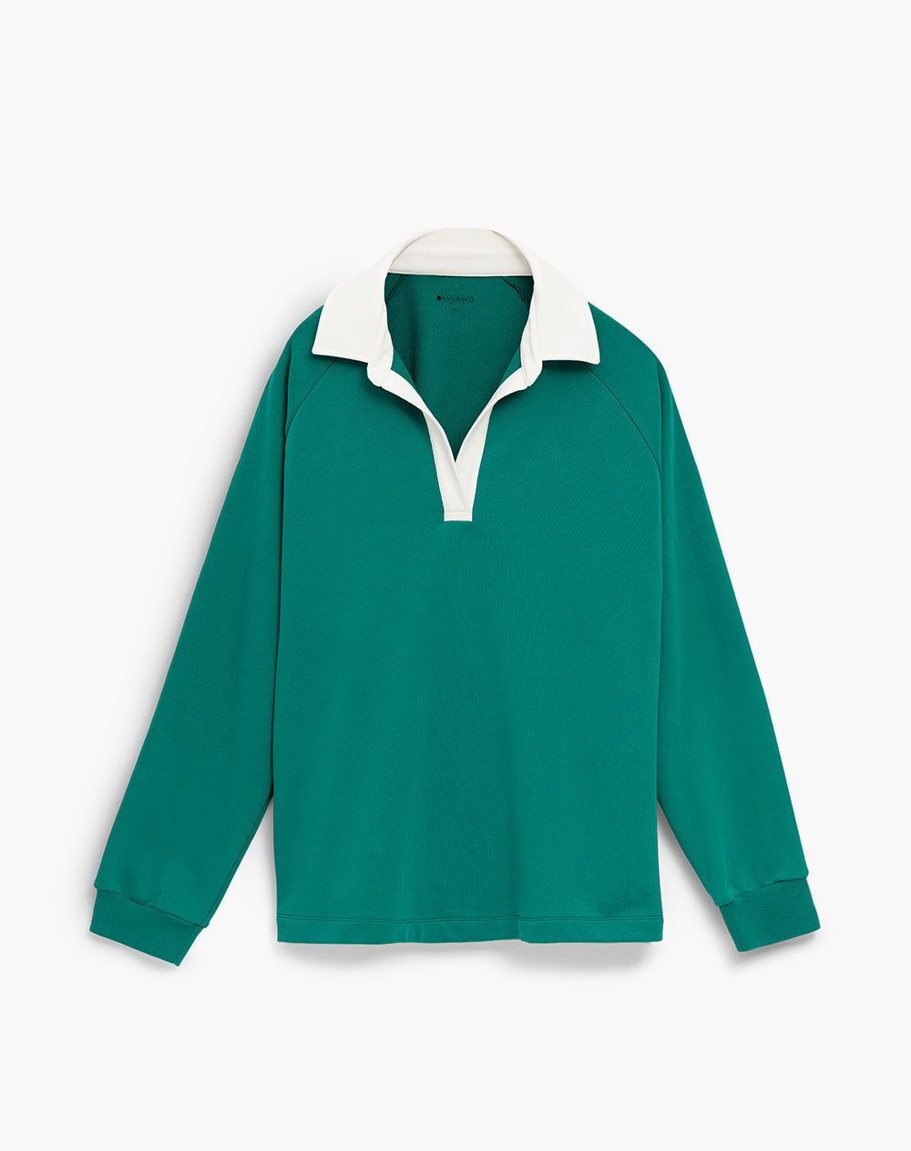 Buzo tipo polo verde mujer