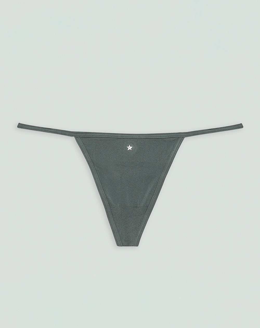 Panty tipo tanga seamless elástico suave verde