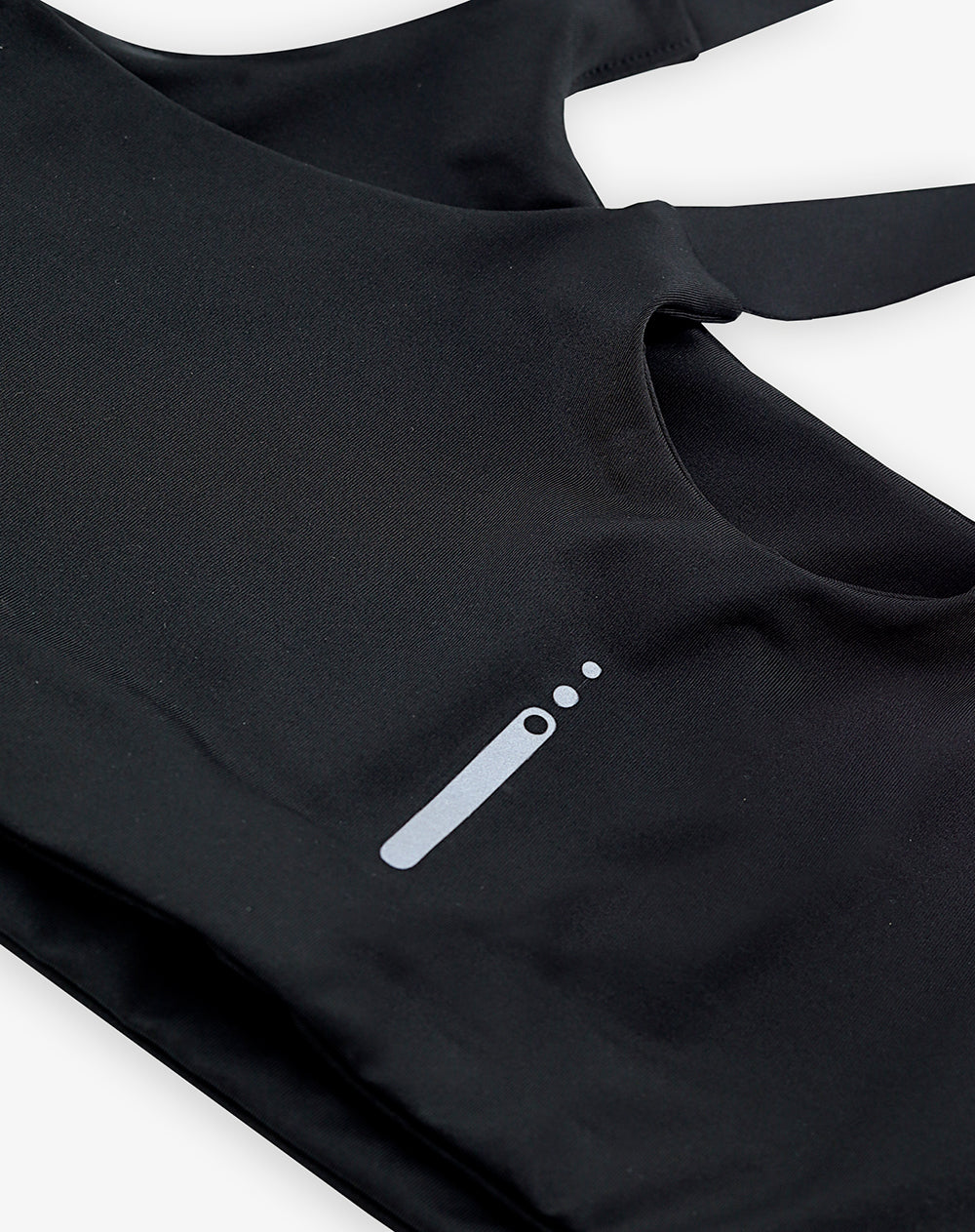 Top deportivo soporte medio control humedad negro