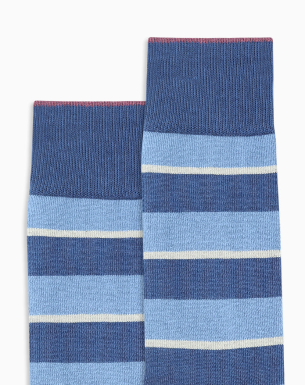 Medias largas azules rayas