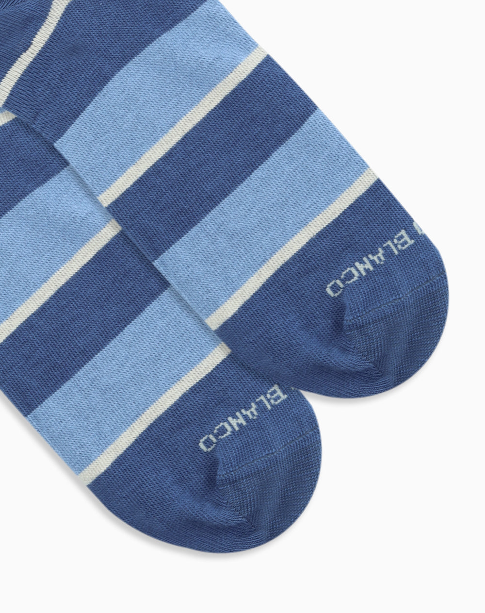 Medias largas azules rayas