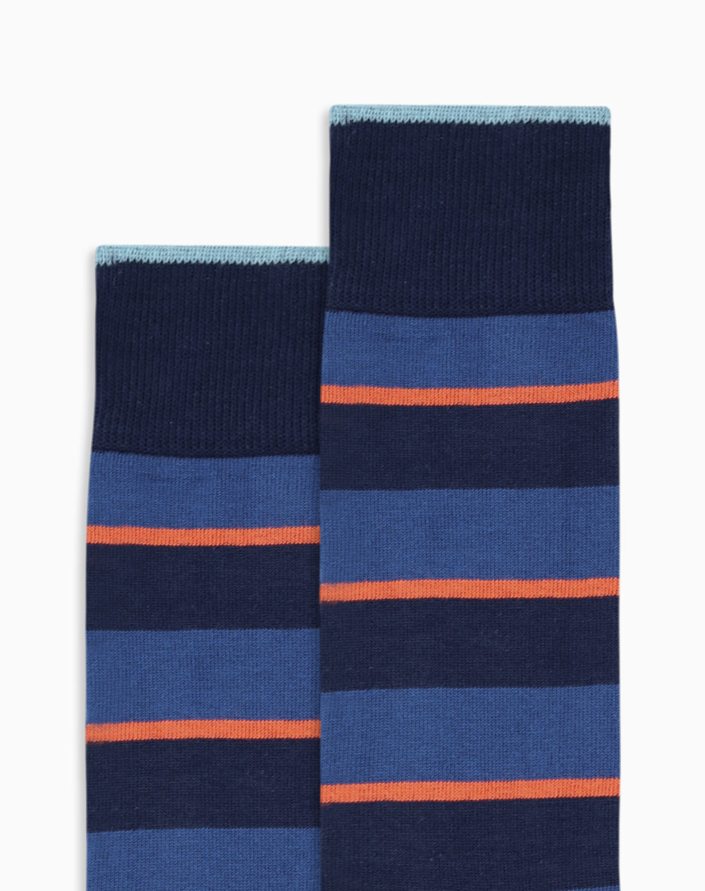 Medias largas azules rayas