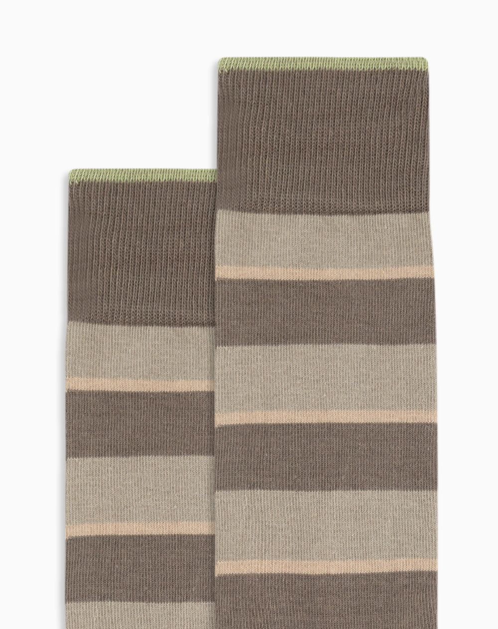 Medias largas cafés rayas