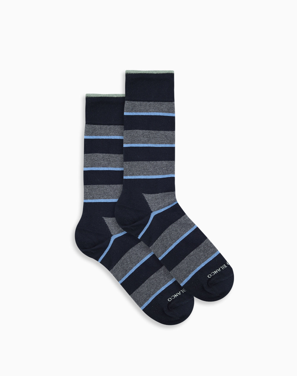 Medias largas negras rayas