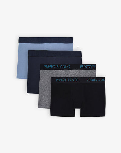 Bóxer medio panel amplio x4unds surtido