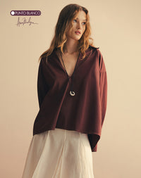 Camisa manga larga oversize algodón  Ana Beliza