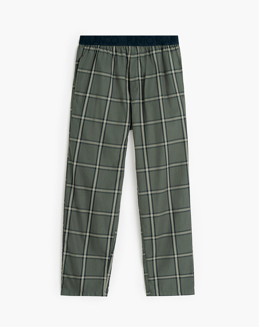 Pantalón de pijama hombre algodón largo cuadros