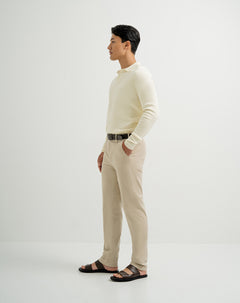 Pantalón chino regular habano hombre