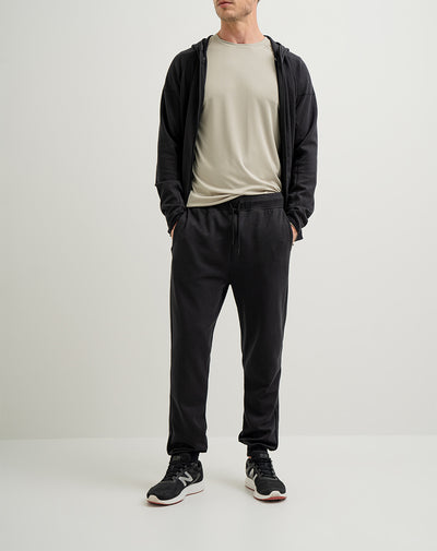 Jogger de algodón sostenible negro hombre