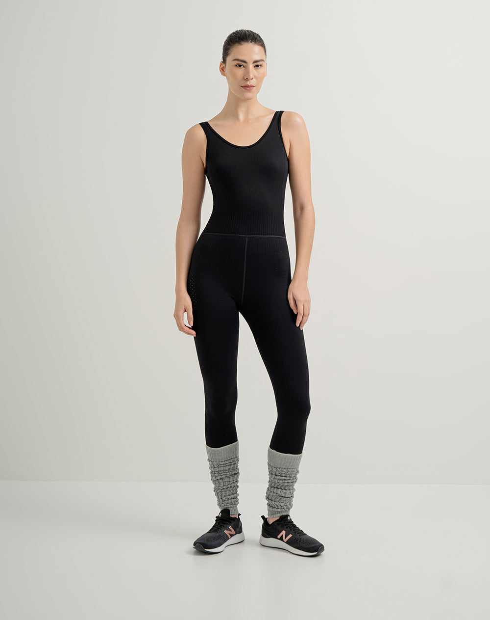 Enterizo skinny fit negro