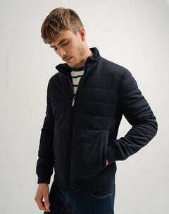 Chaqueta bomber regular azul hombre