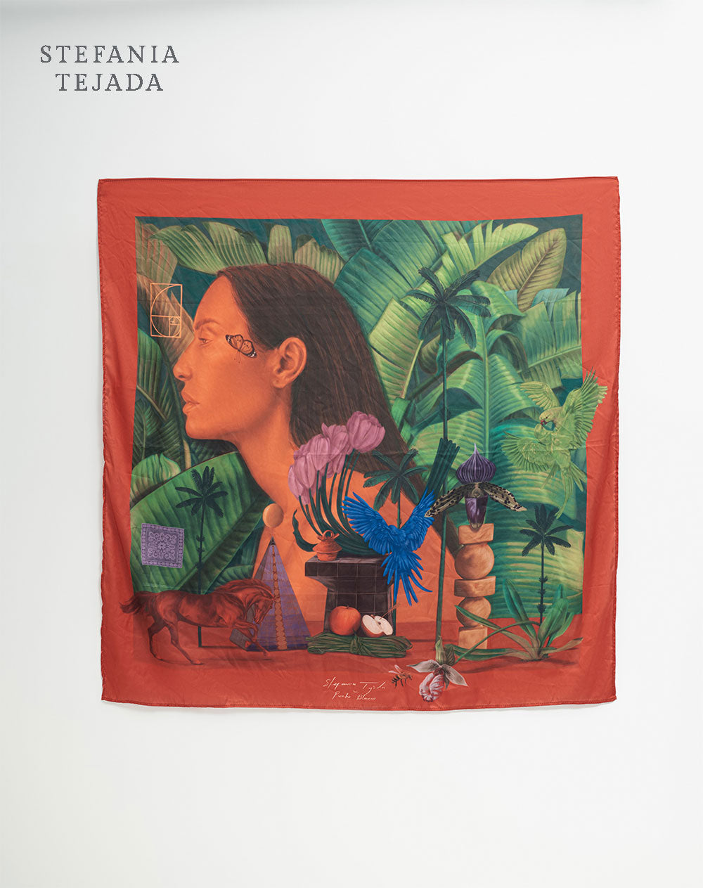 Pañuelo estampado Stefania Tejada