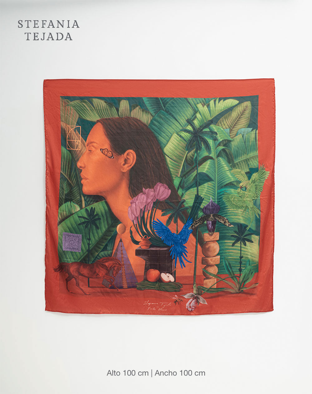 Pañuelo estampado Stefania Tejada