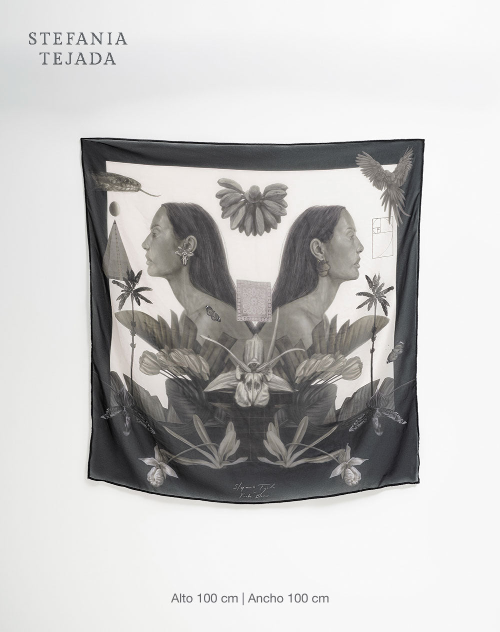 Pañuelo estampado Stefania Tejada
