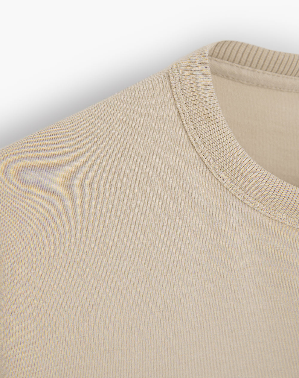 Camiseta algodón holgada caqui hombre