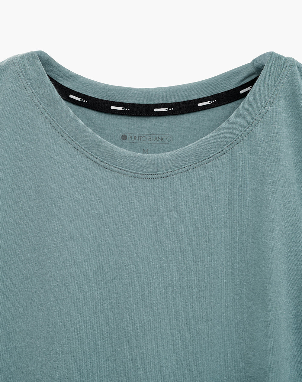 Camiseta deportiva regular gris verdoso mujer