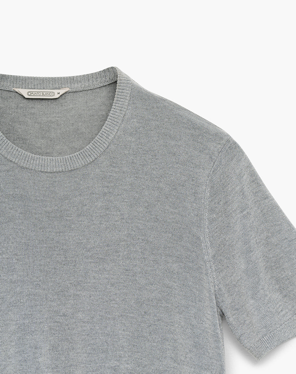 Camiseta regular gris mujer