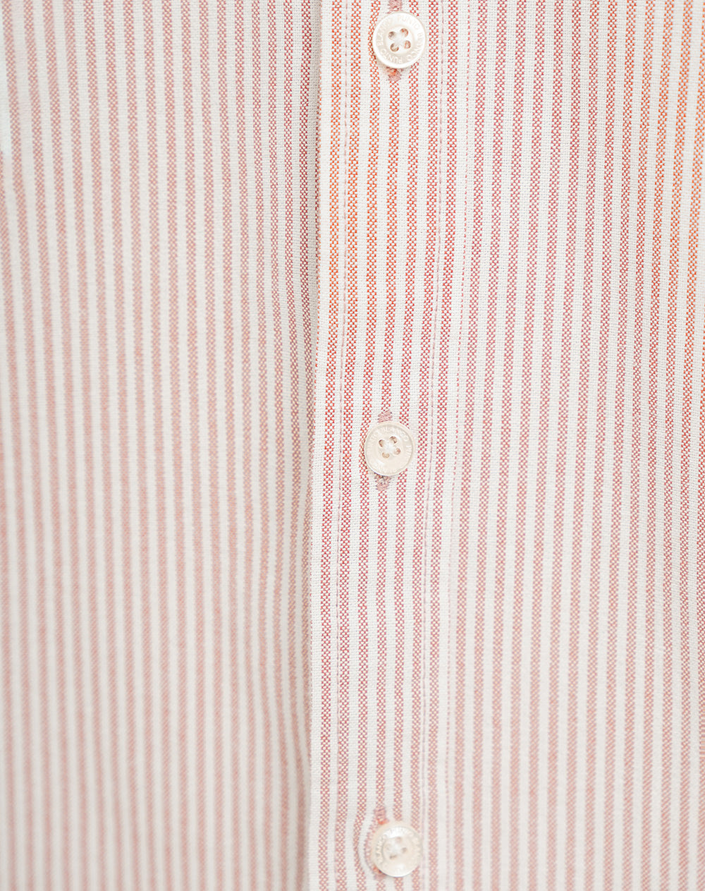 Camisa regular fit manga larga terracota rayas