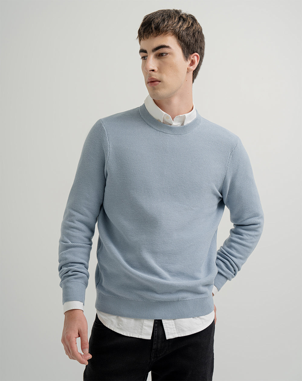 Buzo regular fit azul