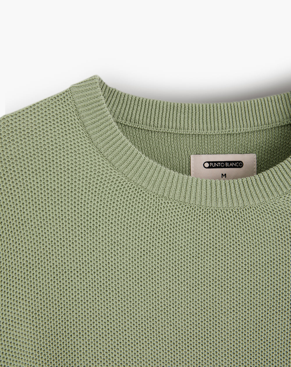 Buzo regular tejido de punto algodón verde hombre