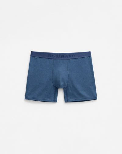 Bóxer medio panel amplio azul