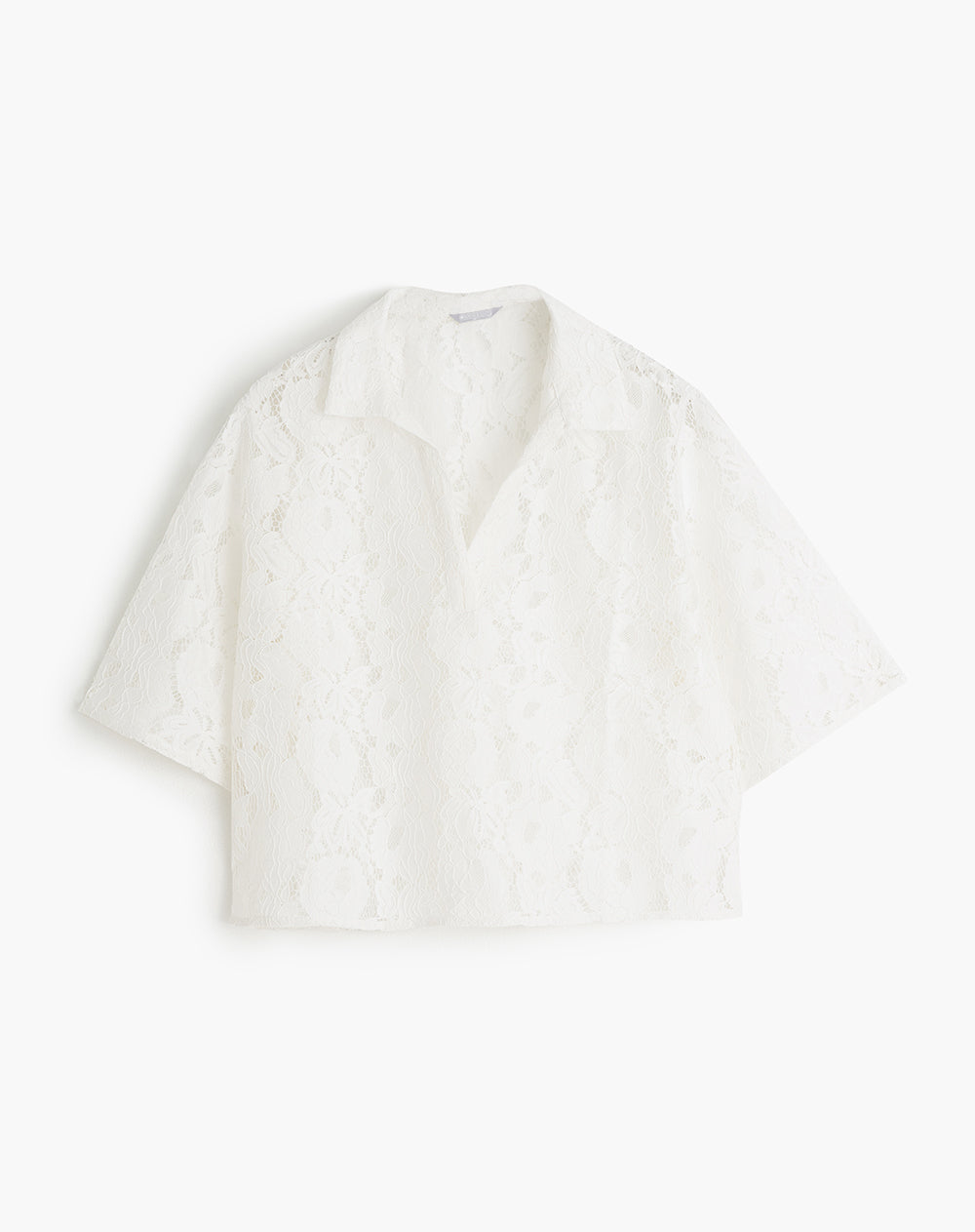Camisa regular fit manga corta blanca