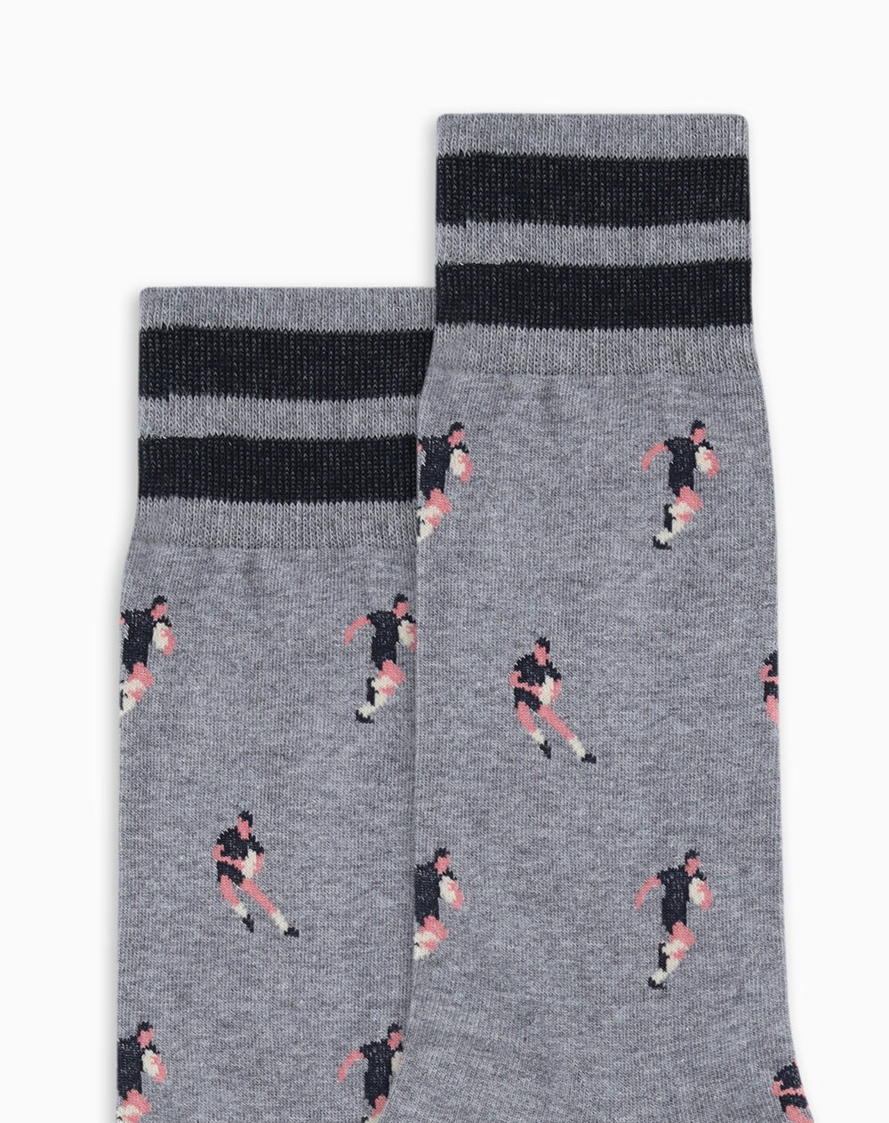 Medias largas gris jaspe dibujo