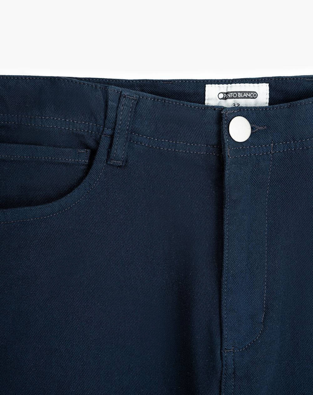 Jean recto regular algodón azul hombre