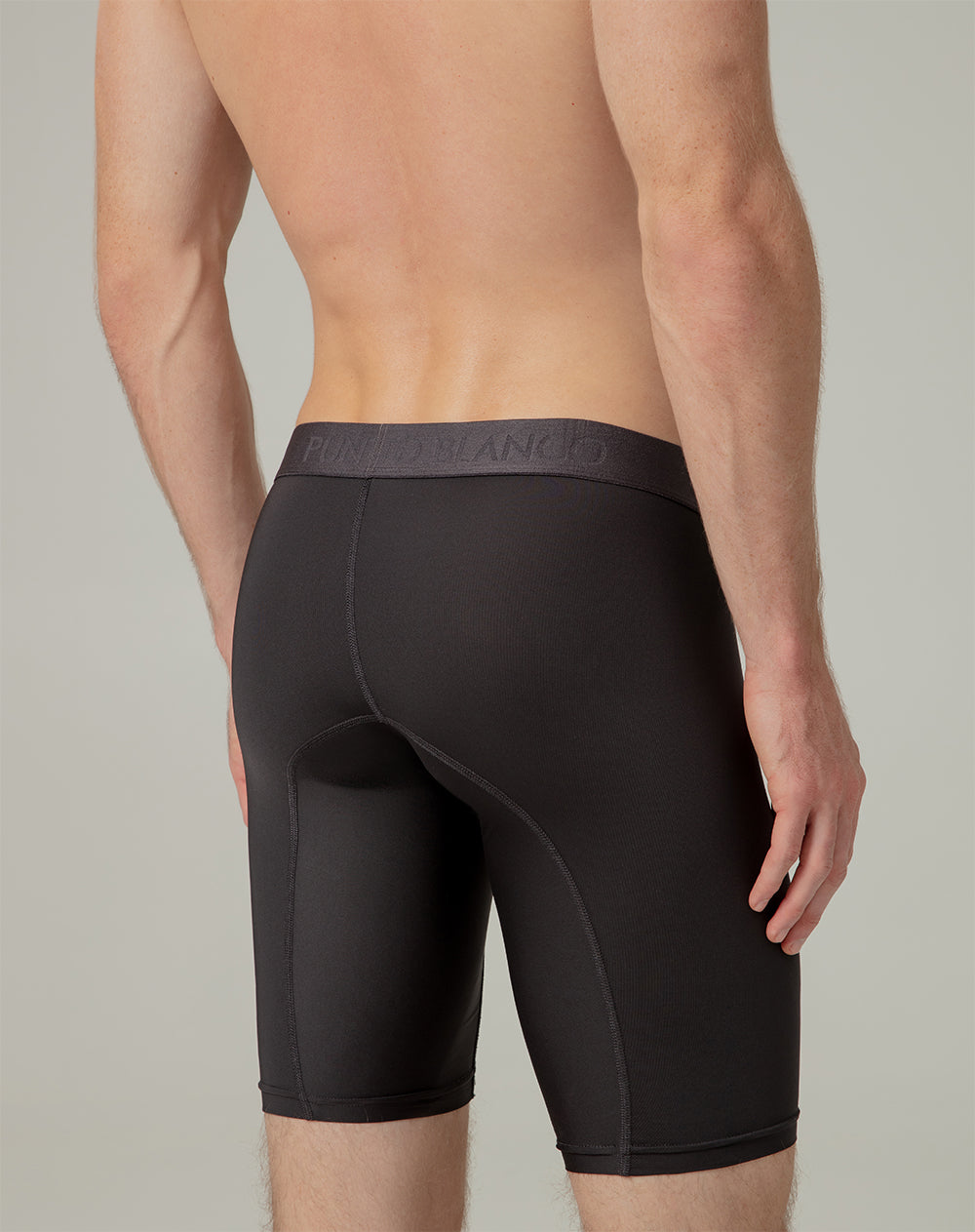 Bóxer deportivo largo microfibra transpirable negro
