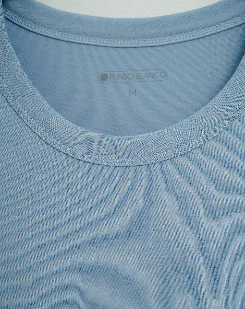 Camiseta regular fit manga corta azul