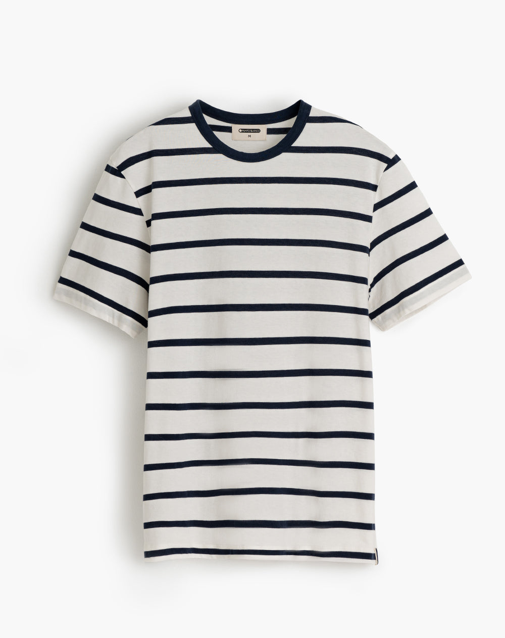 Camiseta regular algodón sostenible blanca hombre