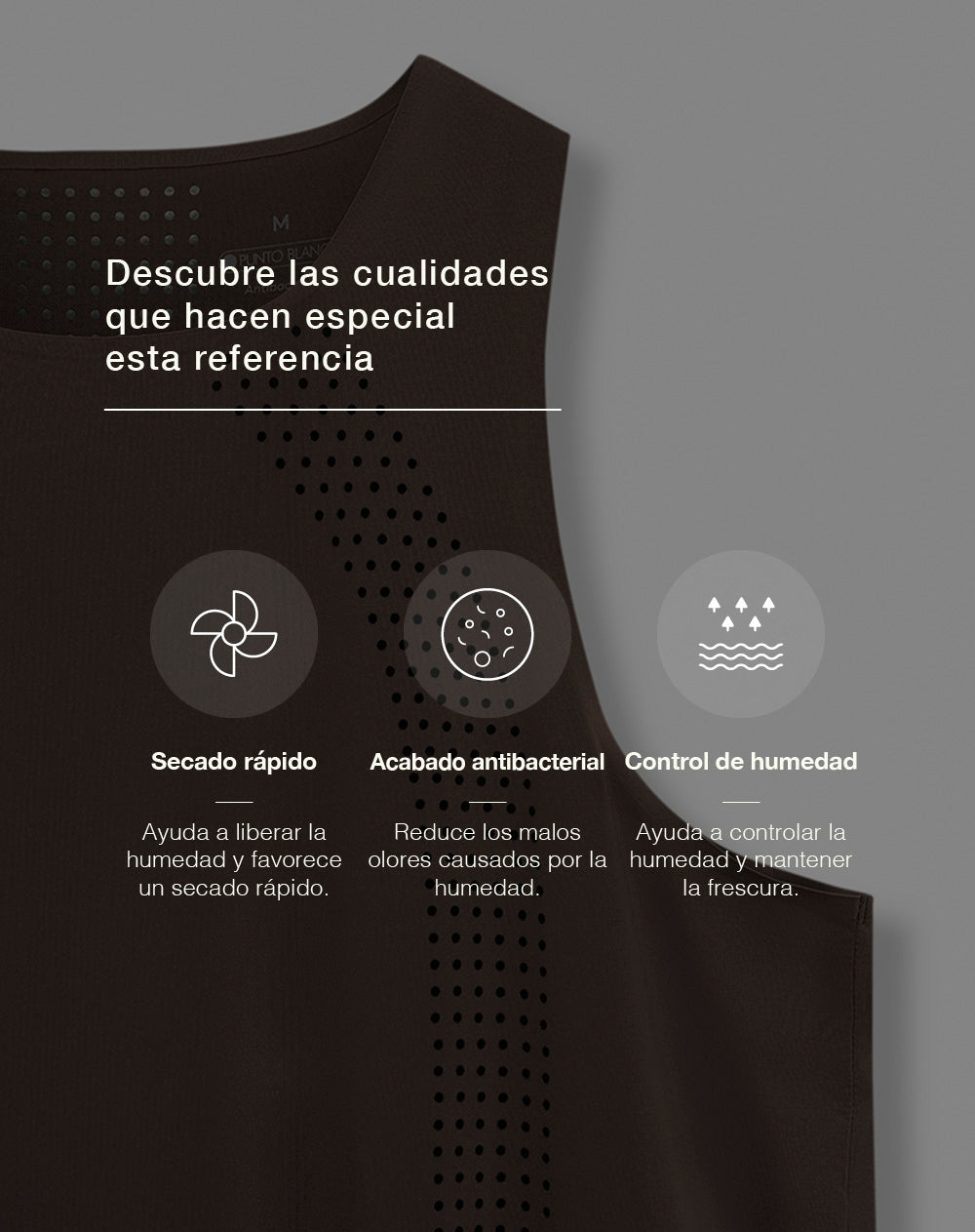 Camiseta esqueleto deportiva control humedad café mujer
