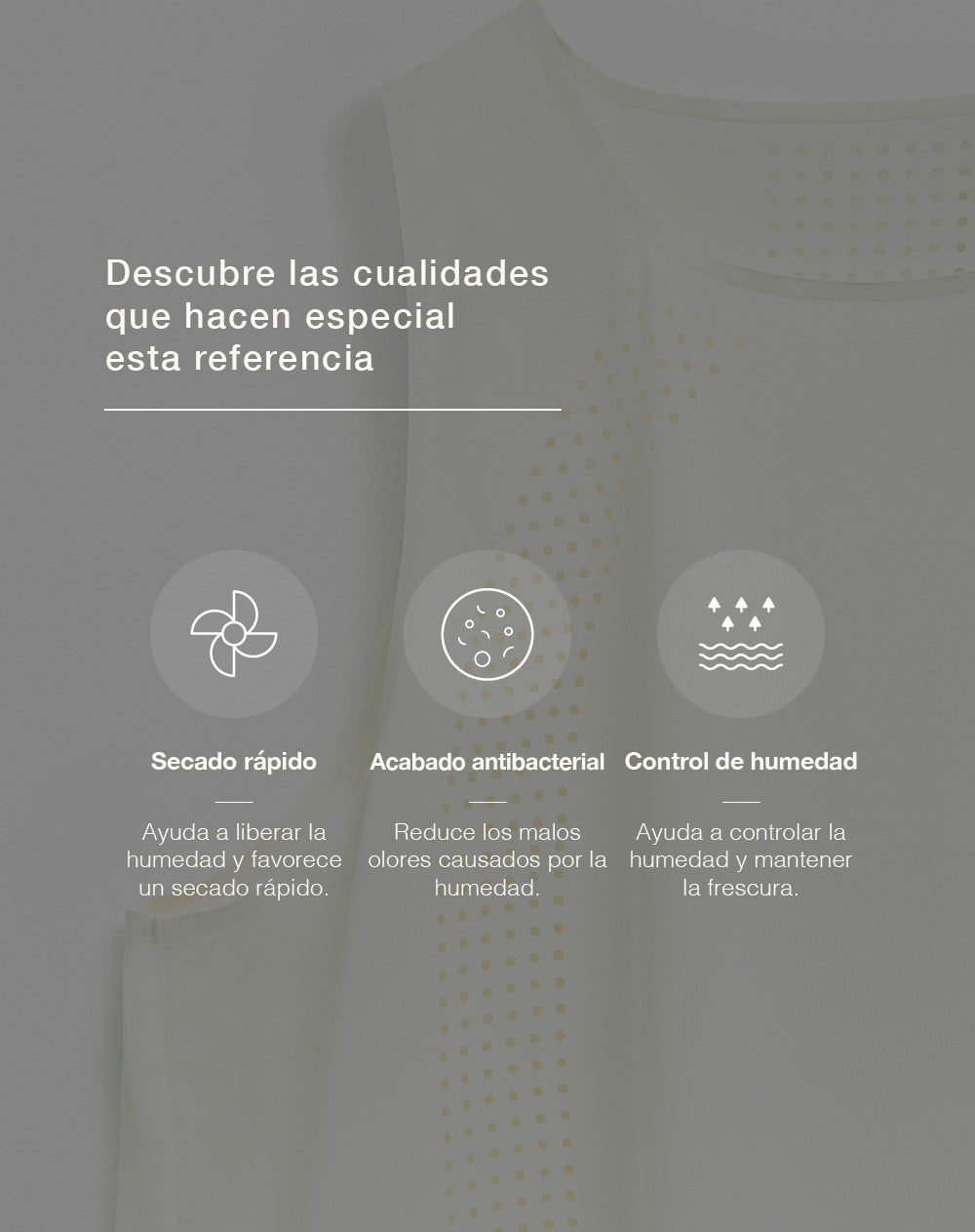 Camiseta esqueleto deportiva control humedad habano mujer